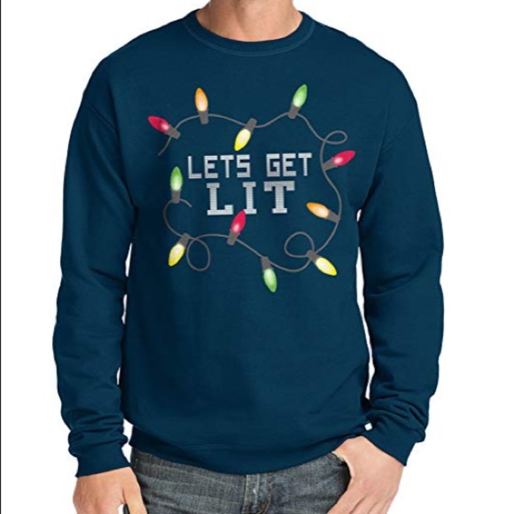 “Let’s get LIT” Christmas sweatshirt